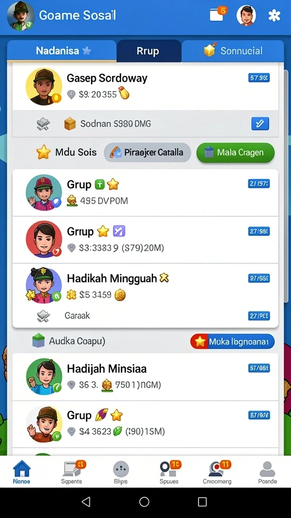Beragam pilihan permainan menarik dalam aplikasi Download nagaempire APK untuk Android.