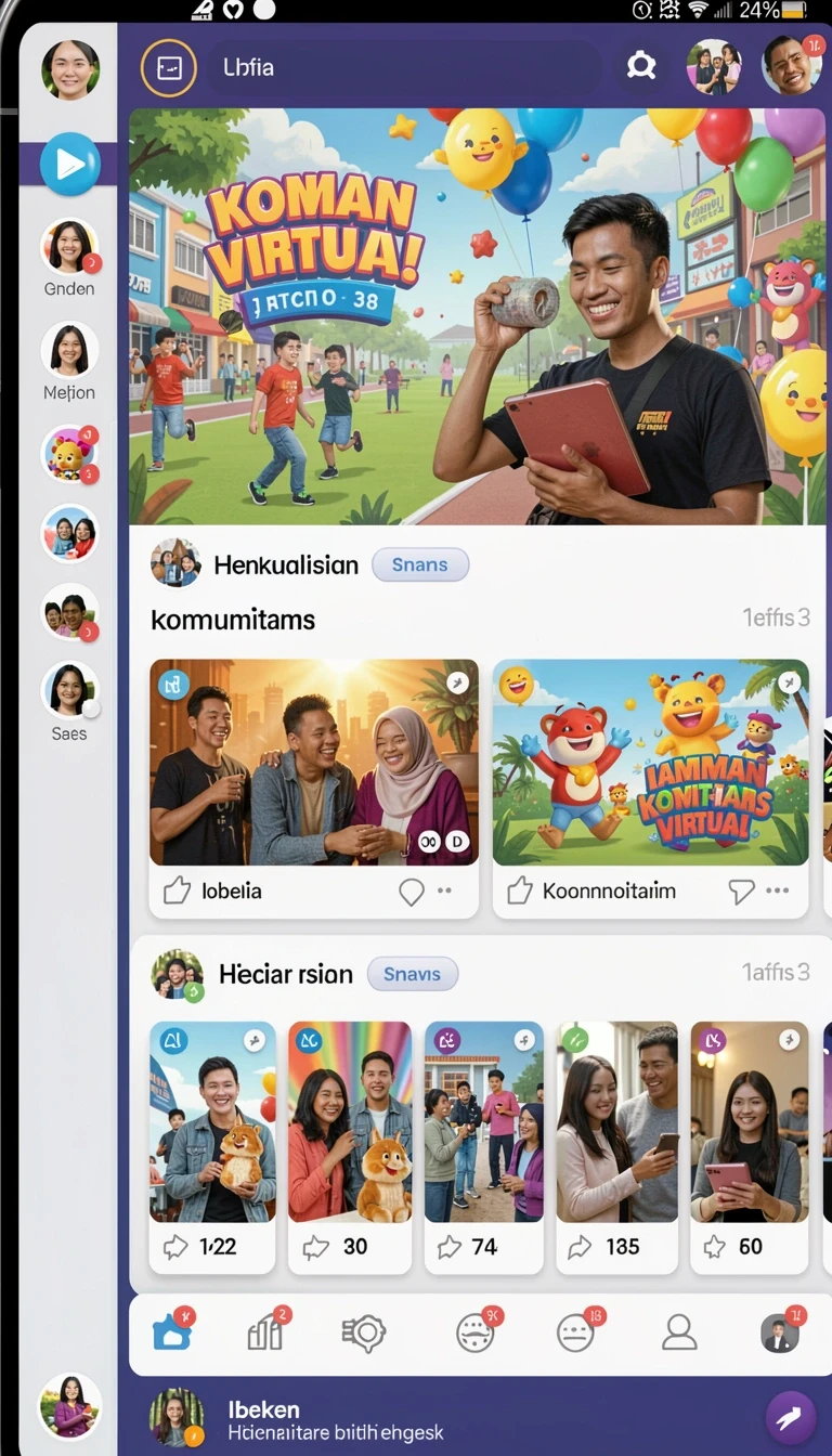 Beragam pilihan permainan menarik dalam aplikasi Download kiw69 APK untuk Android.